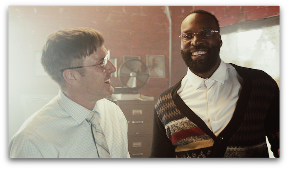 David Arquette and Baron Davis in 'Domino: Battle Of The Bones.'