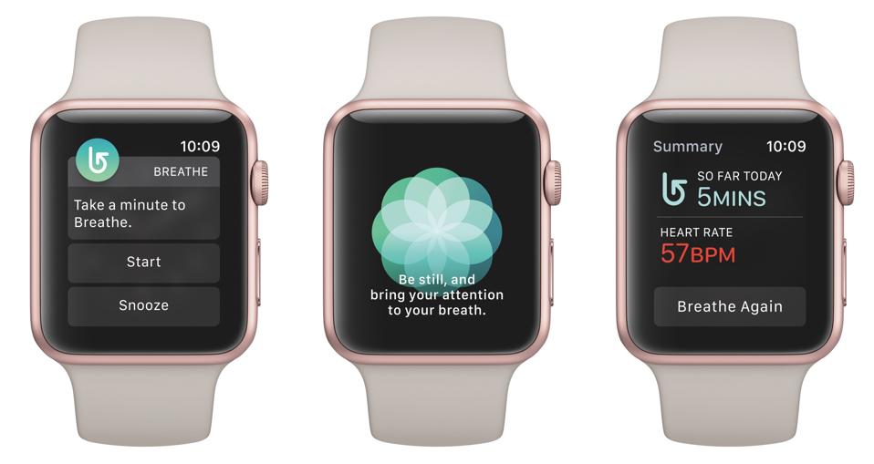 Respira su Apple Watch.