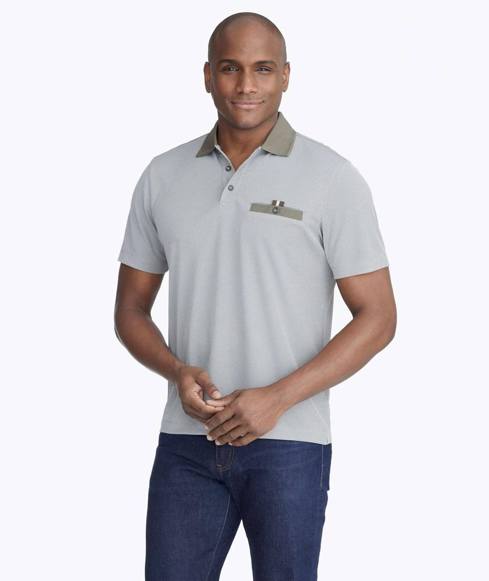 UNTUCKit’s olive green No Sweat Pocket Polo