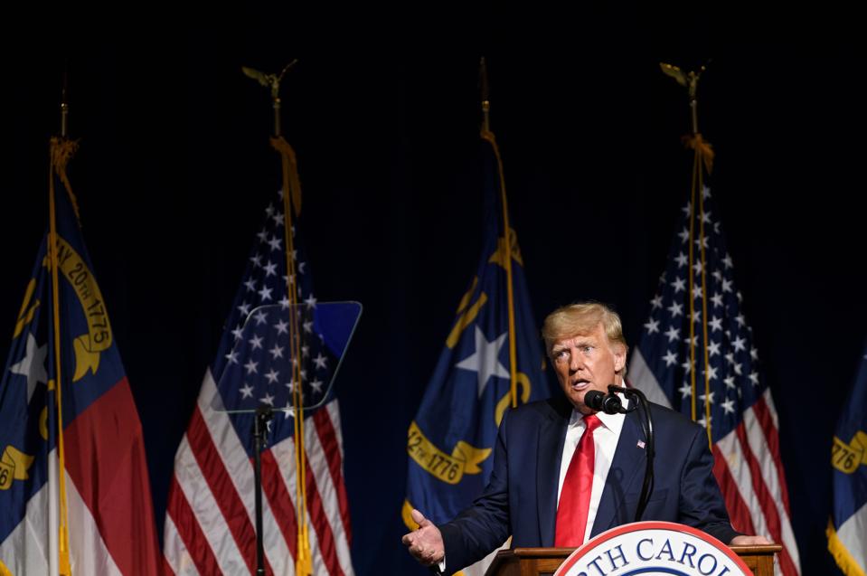 Former President Trump Addresses  The North Carolina GOP Convention