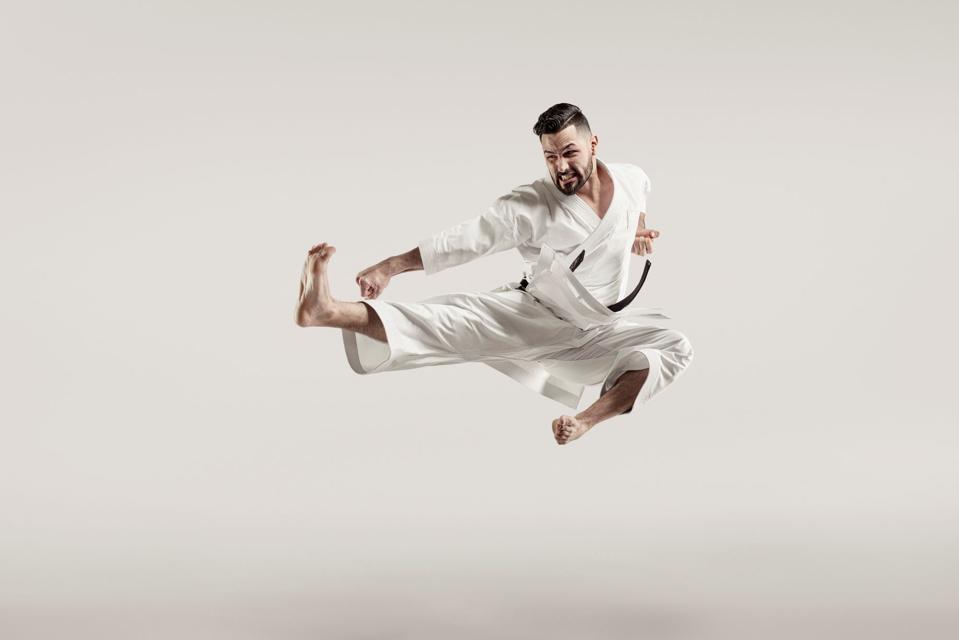 Karateka Ariel Torres is part of Team Milk.