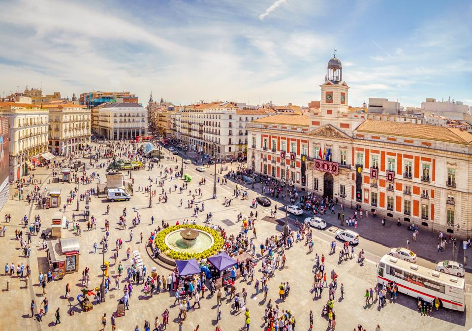 La Puerta del Sol from above