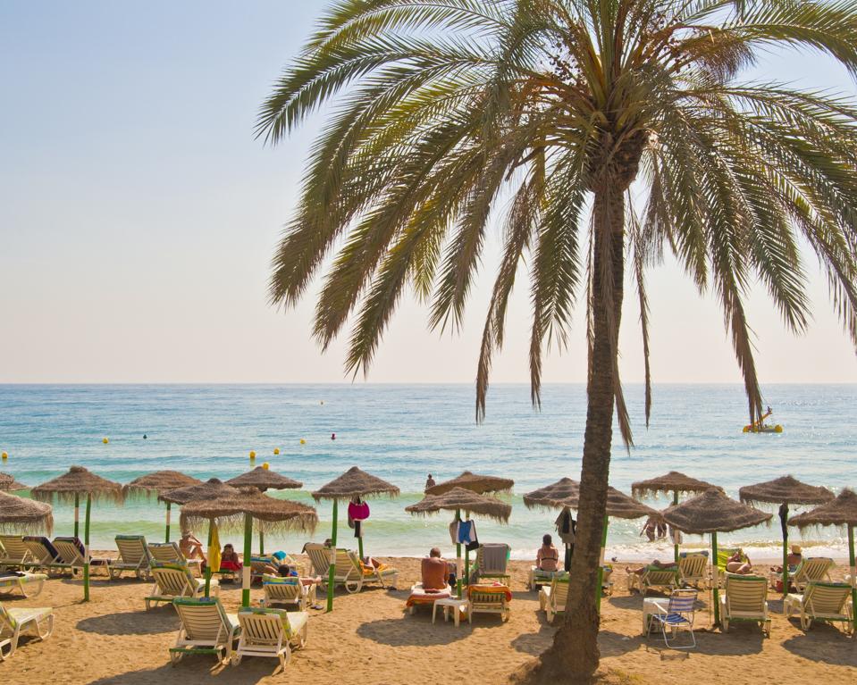Marbella beach, Costa del Sol, Spain