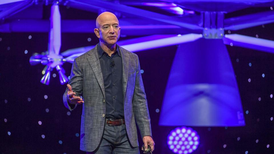 Blue Origin founder Jeff Bezos gives an update on their progress and share their vision of going to space to benefit Earth.
