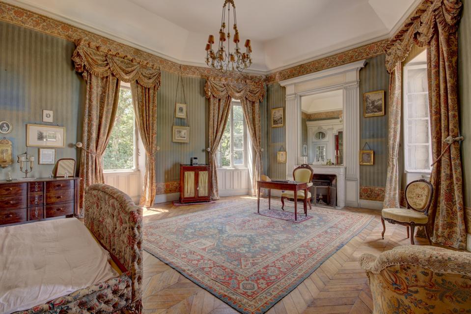 bedroom inside a 17th century castle