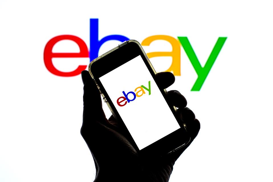 이 사진 설명의 eBay 응용 프로그램은 ...