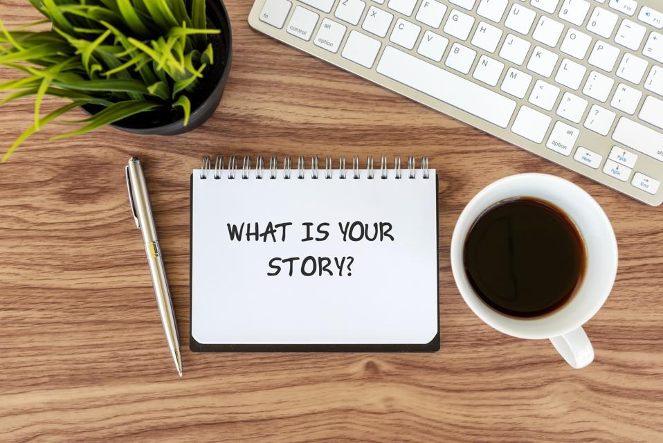 What Is Your Story Text on Note Pad