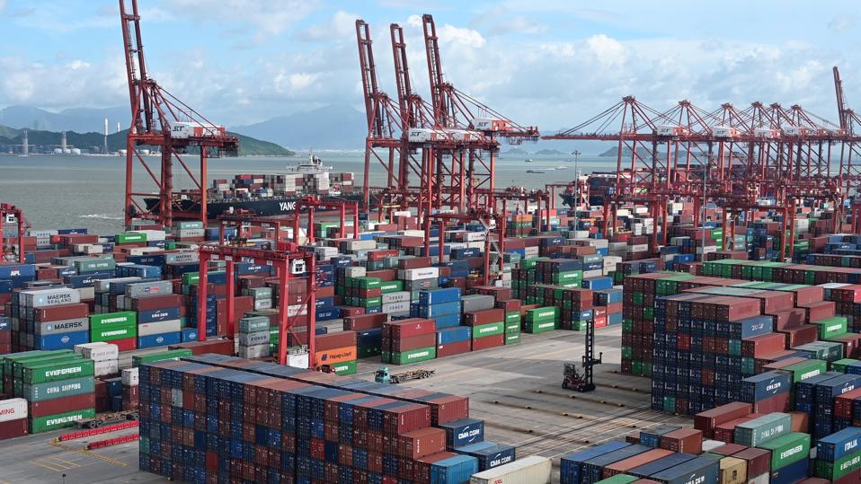 Shekou Port located on western side of Shenzhen, China
