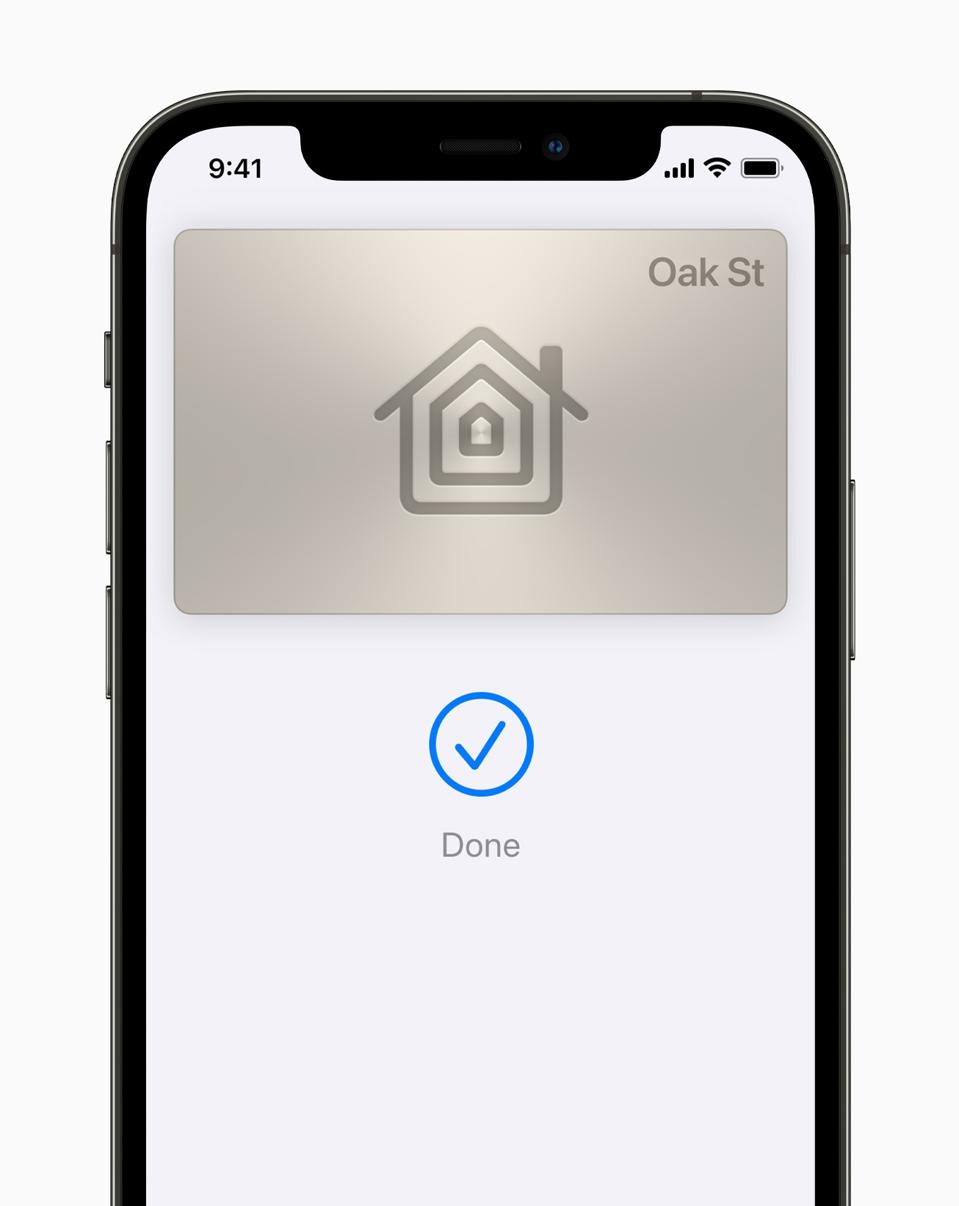 Screenshot of an iPhone with a home key