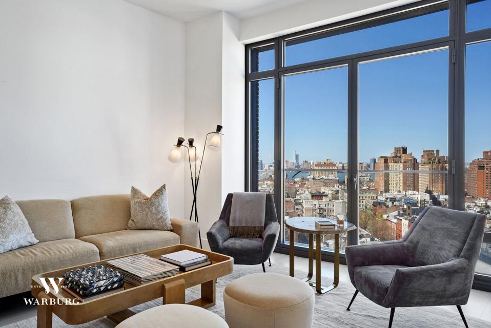 windows looking outside in west village manhattan at 155 West 11th Street New York