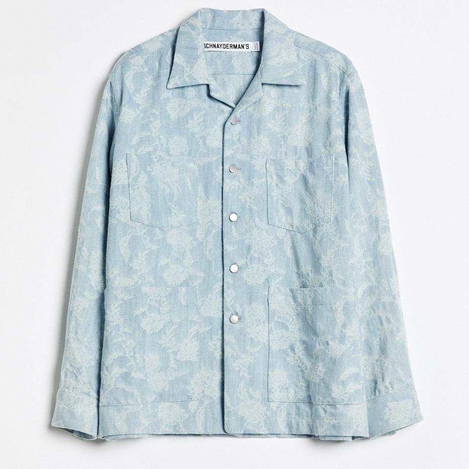 Schnayderman’s: Overshirt Boxy Denim Jacquard.