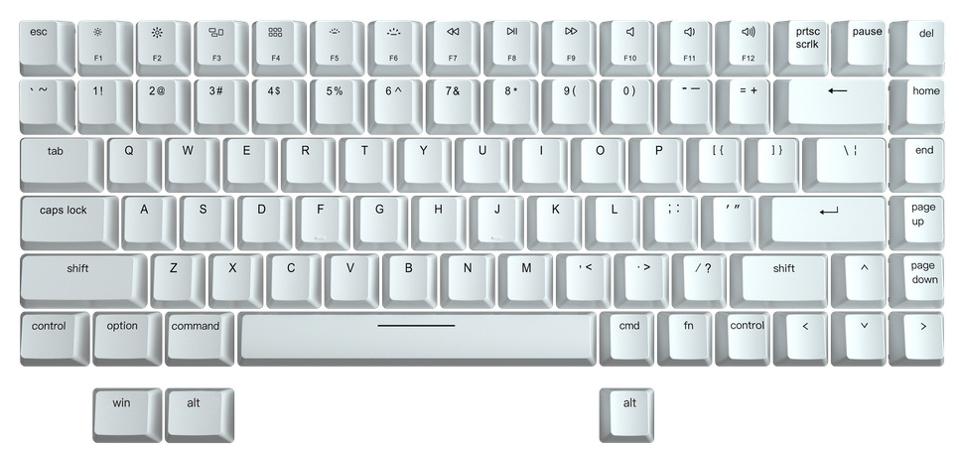 Vissles V84 keys