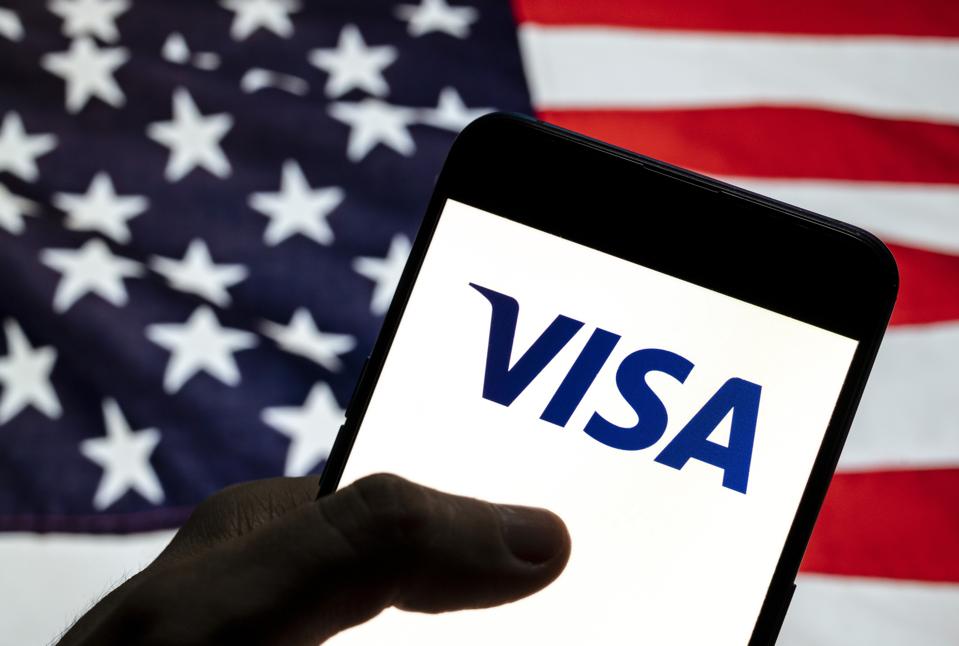 In this photo illustration the American multinational...
