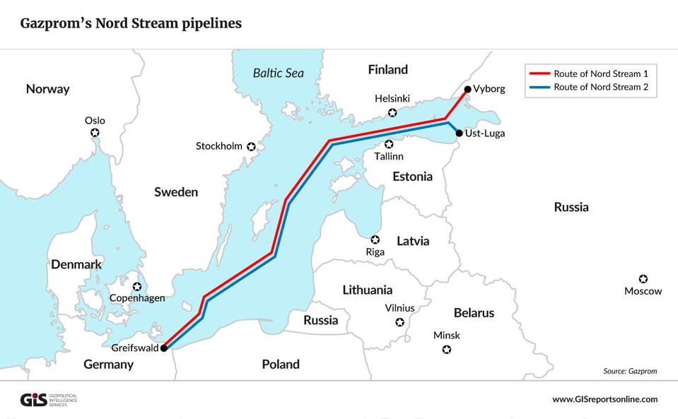 Nordstream 2 map