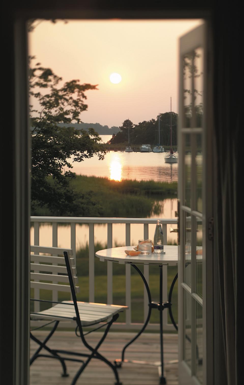 Balcon d'une chambre à l'Inn at Perry Cabin à unset