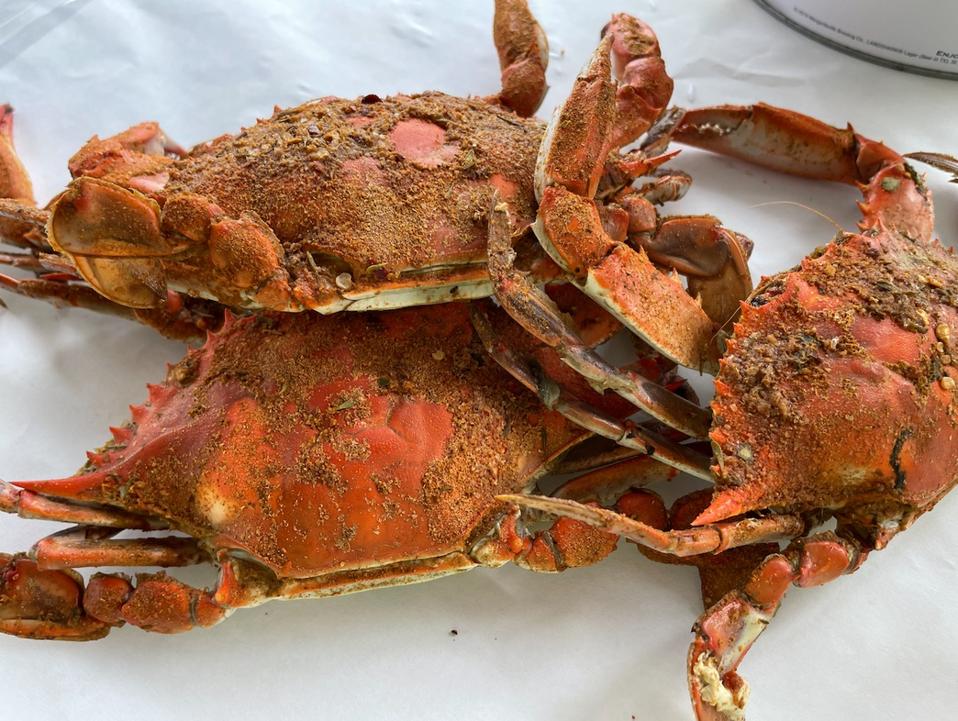 Crabes bleus cuits du Maryland