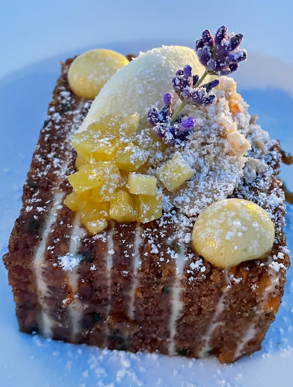Gâteau sucré ″Cabin Fever″ à l'Inn at Perry Cabin (dont l'auteur a pris une bouchée)