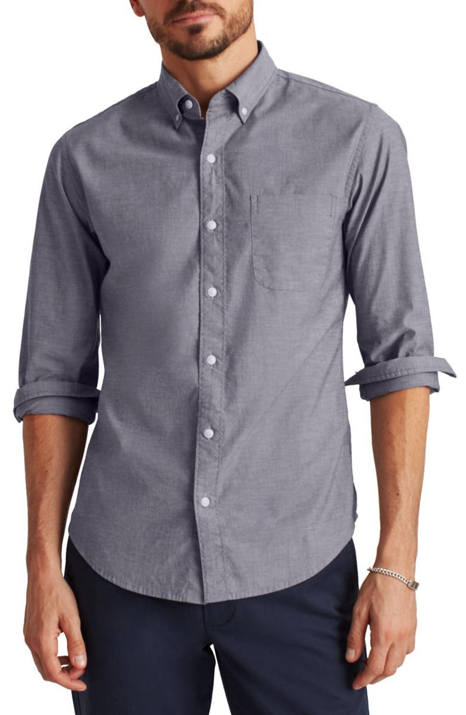 Bonobos Slim Fit Stretch Chambray Button-Down Shirt