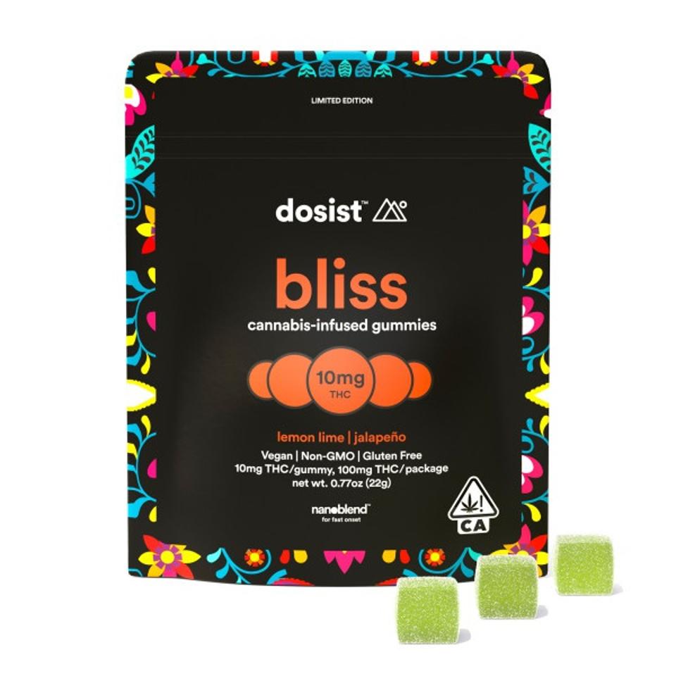 Dosist Bliss Lemon Lime Jalapeño Cannabis-Infused Gummies 