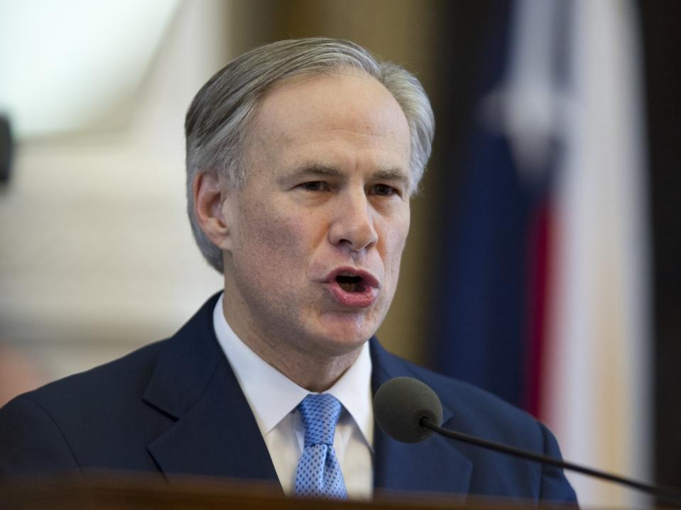 Texas Gov. Greg Abbott in a photo from 2015.