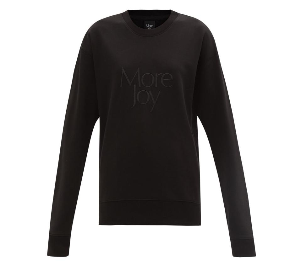 More Joy-Embroidered Cotton-Jersey Sweatshirt by More Joy by Christopher Kane