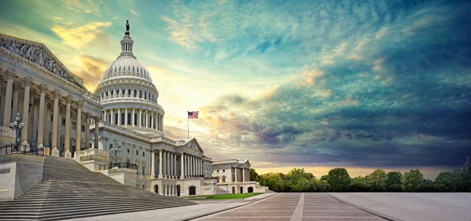 US Capitol peta Washington DC