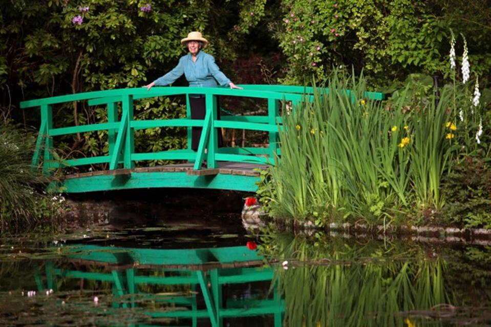 Dame Helen Rappel Bordman in Monet's Garden at Giverny