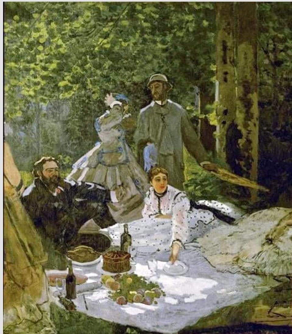 Le Déjeuner sur l'herbe (Luncheon In The Grass), by Claude Monet, 1866.