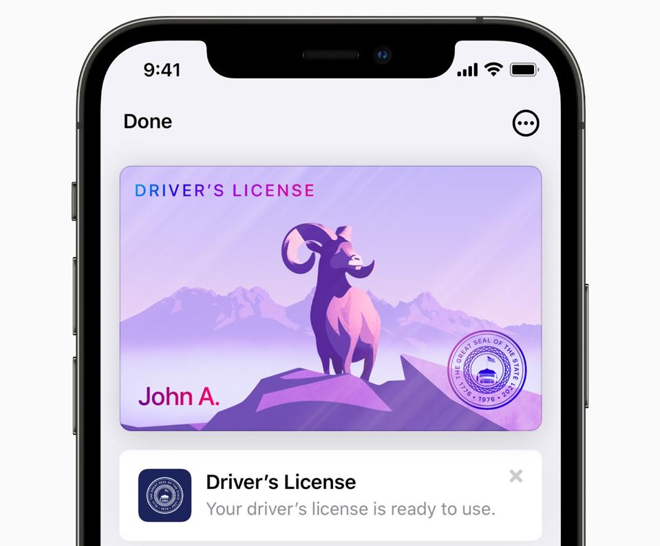 Driver's License in your iPhone. Hurrah.