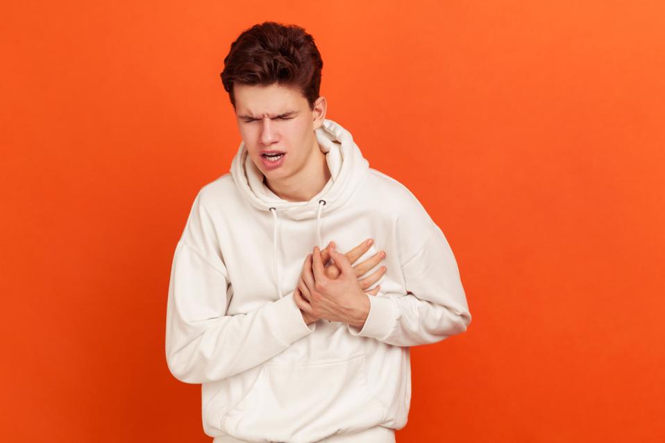Teenager with chest pain.