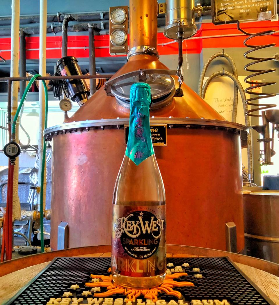 Key West Legal Rum's Sparkling Rum. 11% alcohol (22 proof).