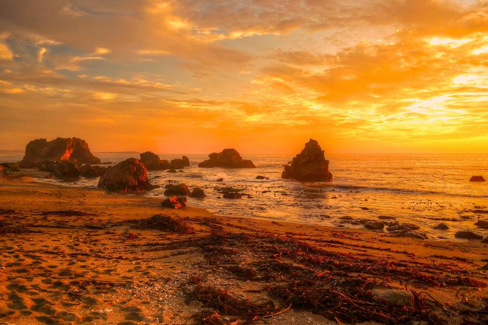 Sunset on the Sonoma Coast in California