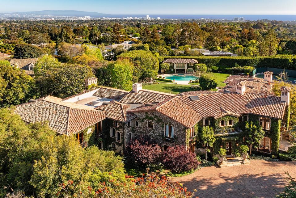 Amalfi drive estate de sugar ray leonard en pacific palisades westside los angeles CA