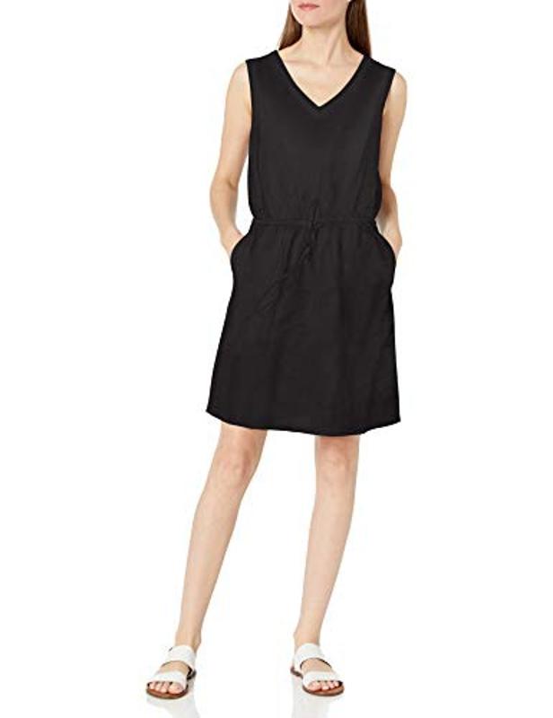 30 Early Prime Day Deals On Women’s Fashion -Amazon Essentials Women's Sleeveless Relaxed Fit Linen Dress