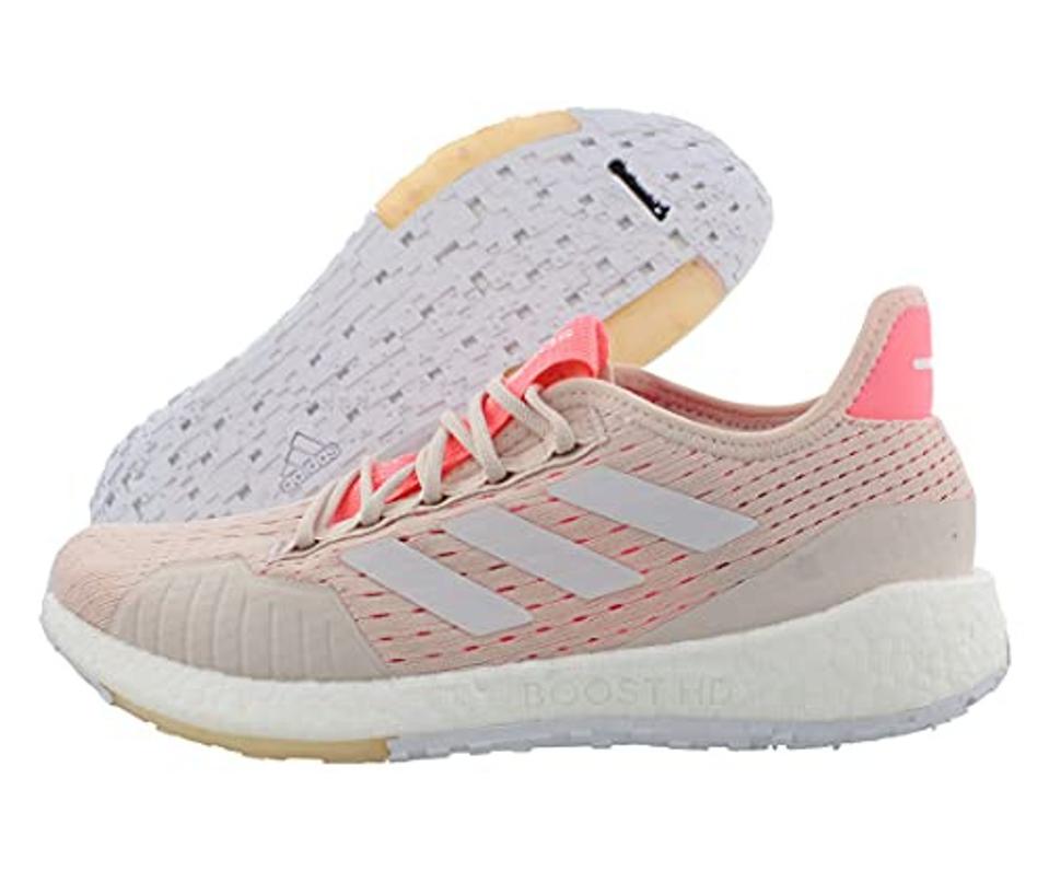 0 Early Prime Day Deals On Women’s Fashion-adidas Women's Pulseboost HD Summer Ready Running Shoe, Echo Pink/White/Light Red, 5 M US