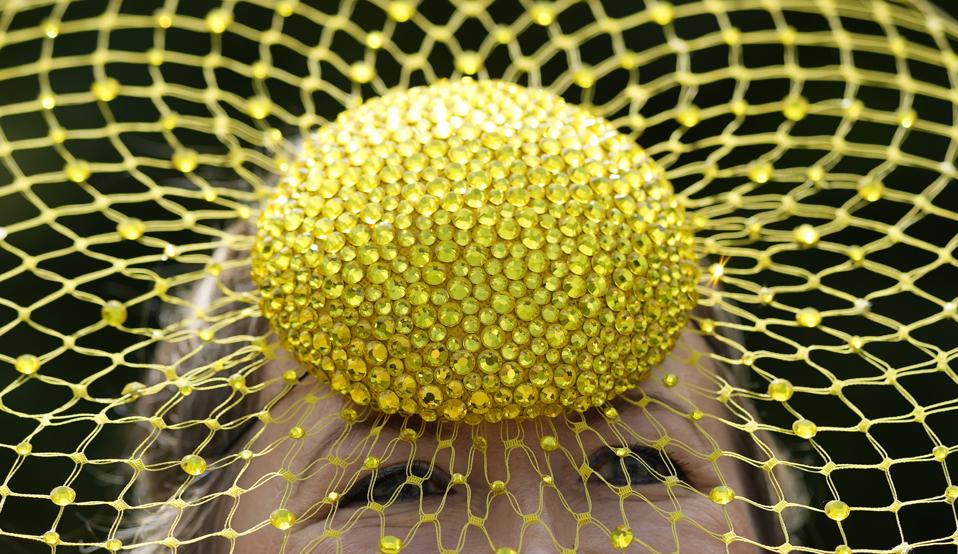 An ornate hat at Britain Royal Ascot