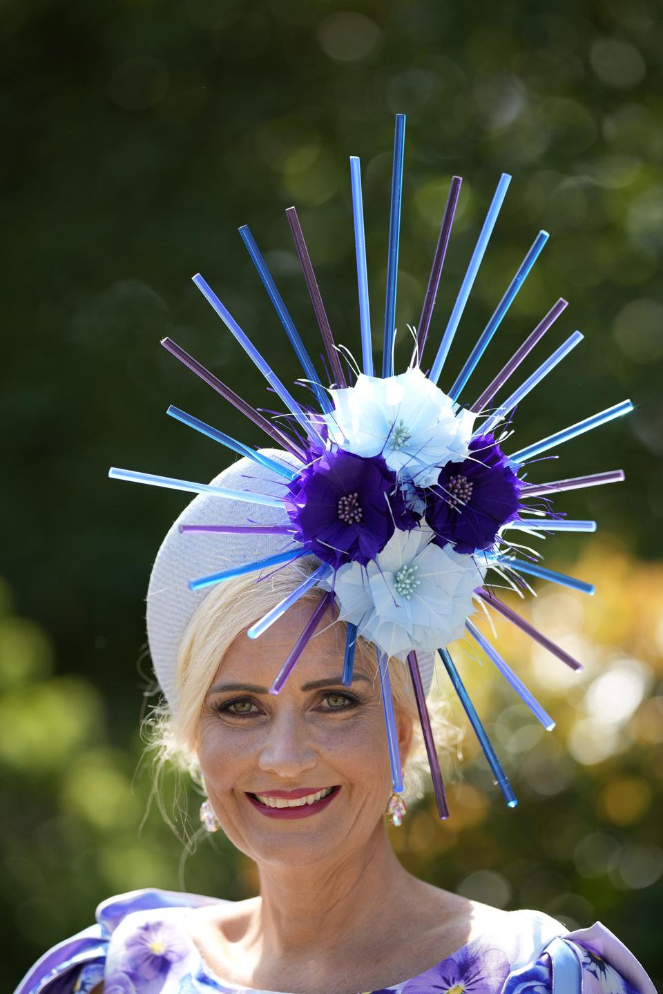 Crazy hats at Britain Royal Ascot 2021