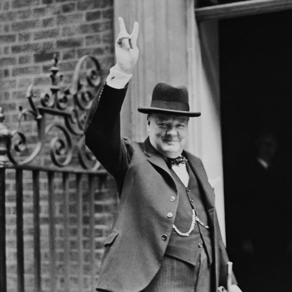 Churchill's V Sign