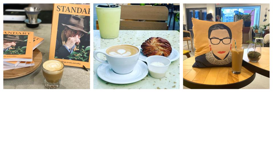 Coffee-inspired magazines, pastries by Piggy Smalls and Superfood Coconut Iced Latte