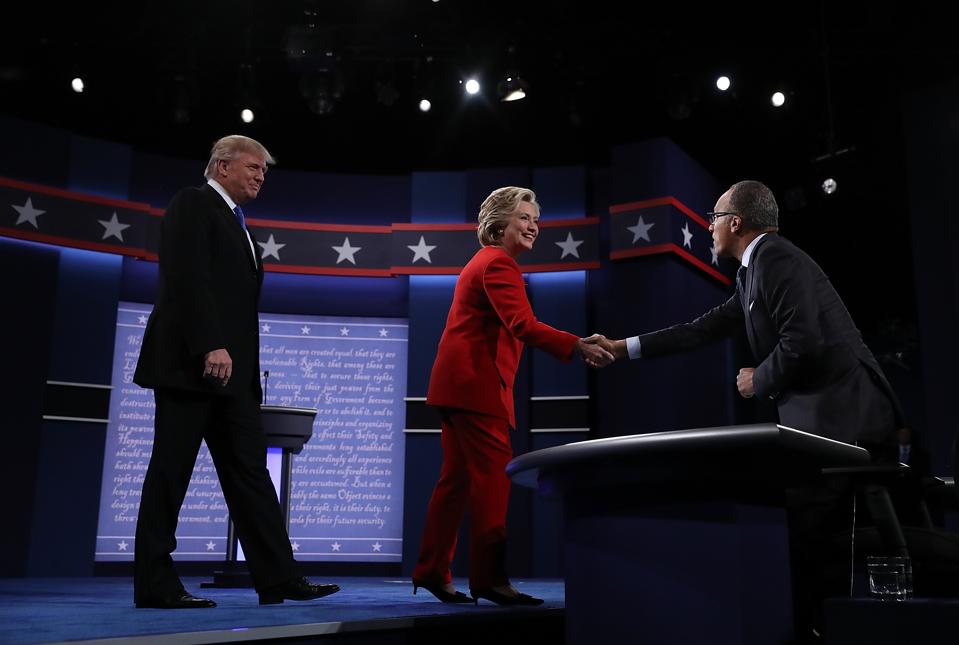 Trump Wilts At First Debate, Clinton And Lester Holt Give Solid