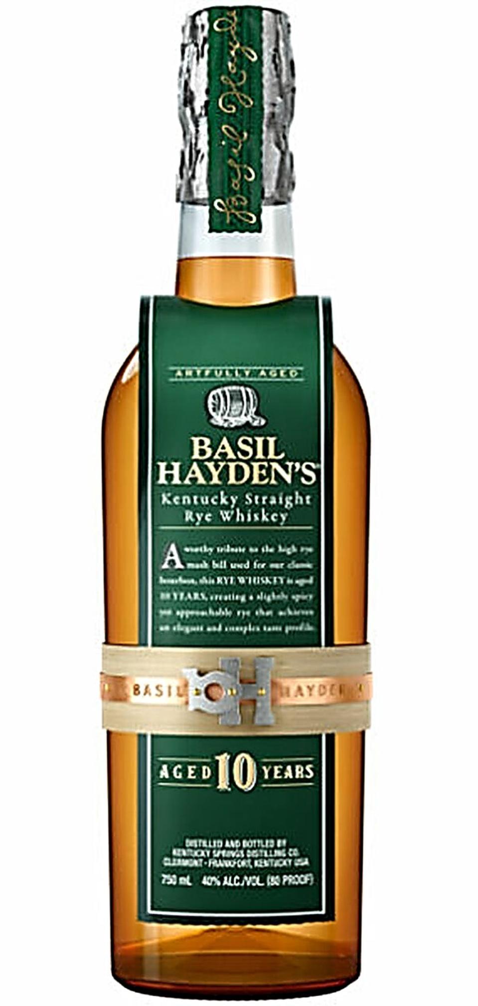 Basil Hayden, 10 YO Rye Whiskey