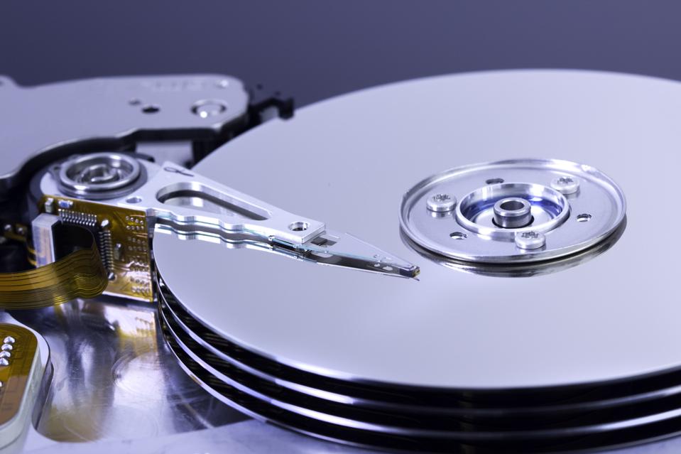 part of a open harddisk