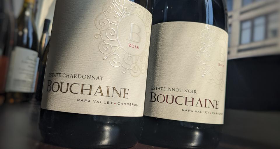 2018 Bouchaine Estate Chardonnay and 2018 Bouchaine Estate Pinot Noir