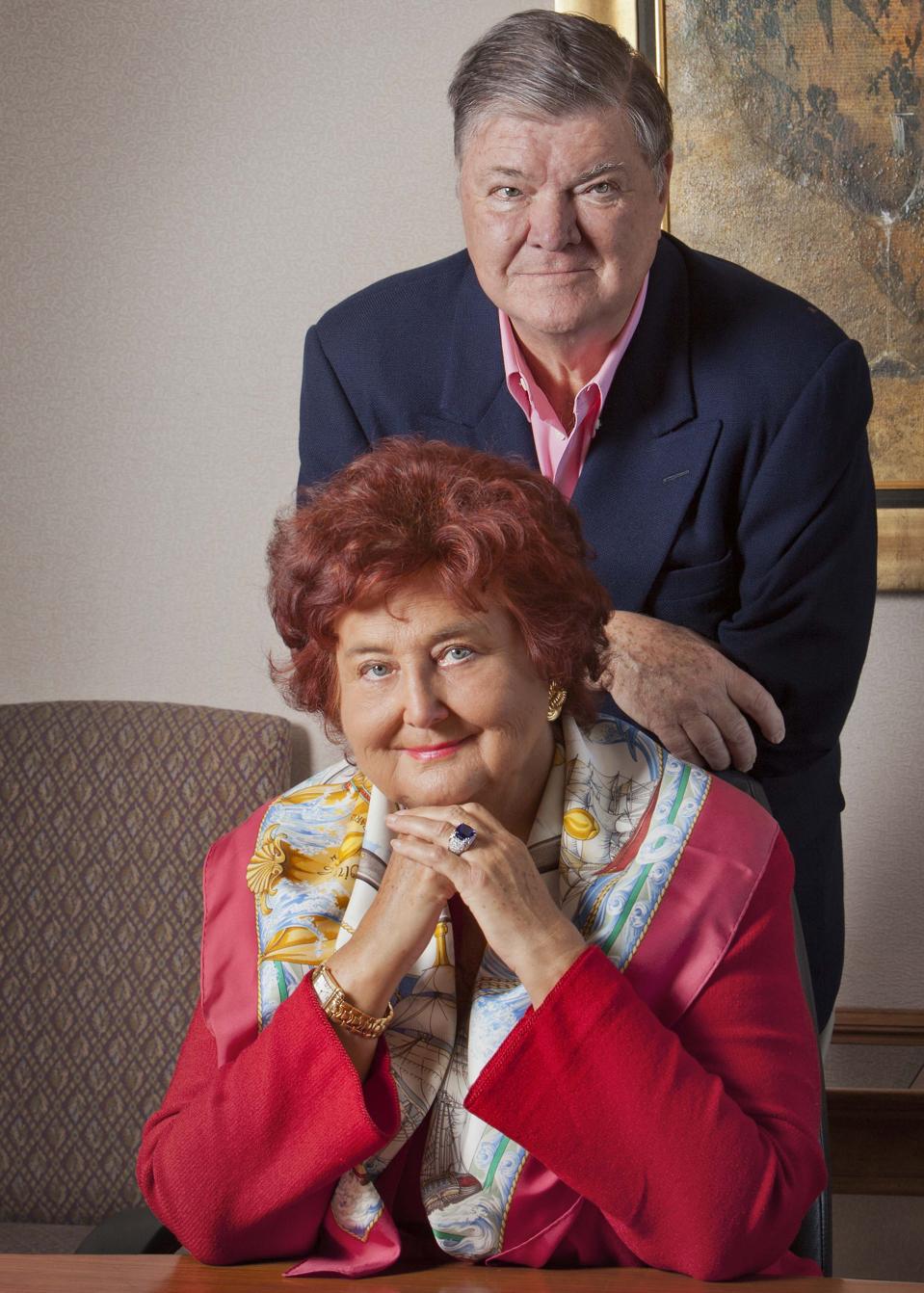 Gerret and Tatiana Copeland owners of Bouchaine in Carneros, Napa Valley, California