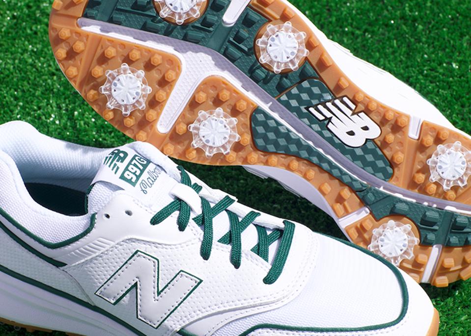 New Balance - ニューバランス MALBON GOLF X 997Gホワイトグリーン 26.0 New Balance Malbon Golf x 997G 'White Green' NBG997GWG