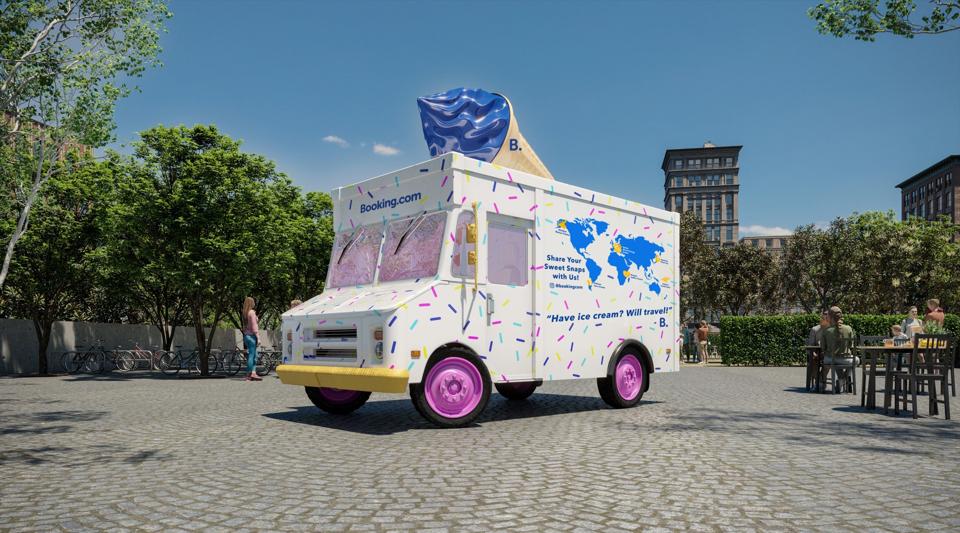 Booking.com Ice cream truck