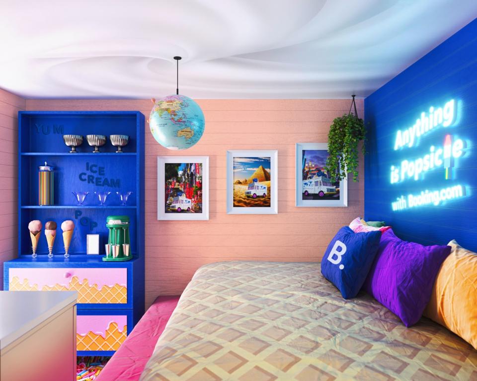 Booking.com ice cream truck accommodations