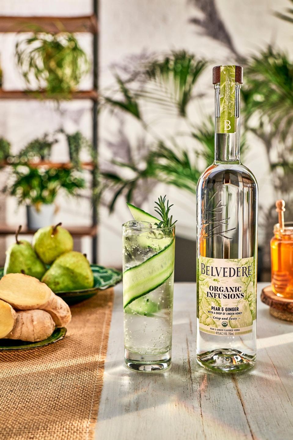 Pear and Ginger Collins