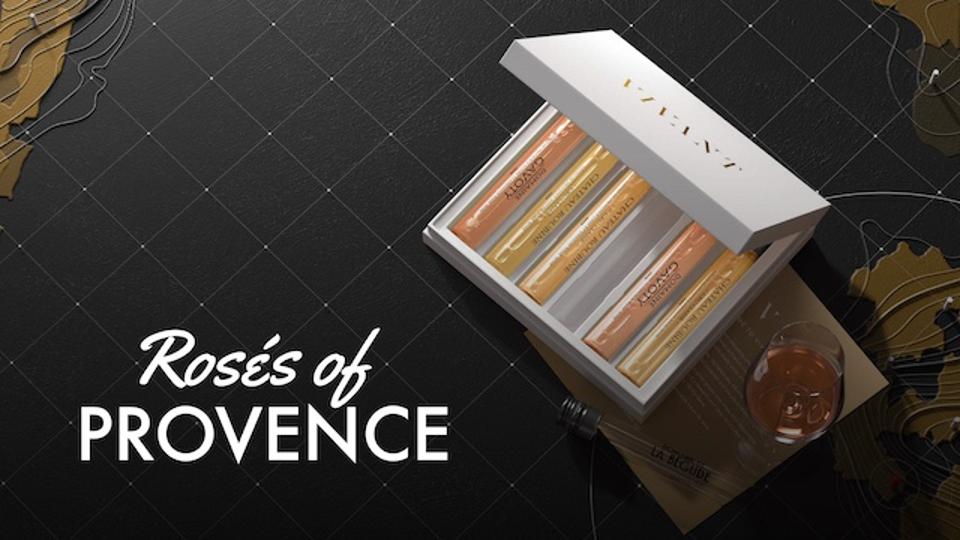 A VIVANT tasting kit with Roses of Provence