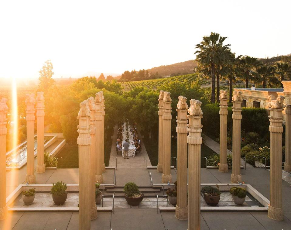 Darioush Estate Dinner Sunset  Photo Credit Darioush